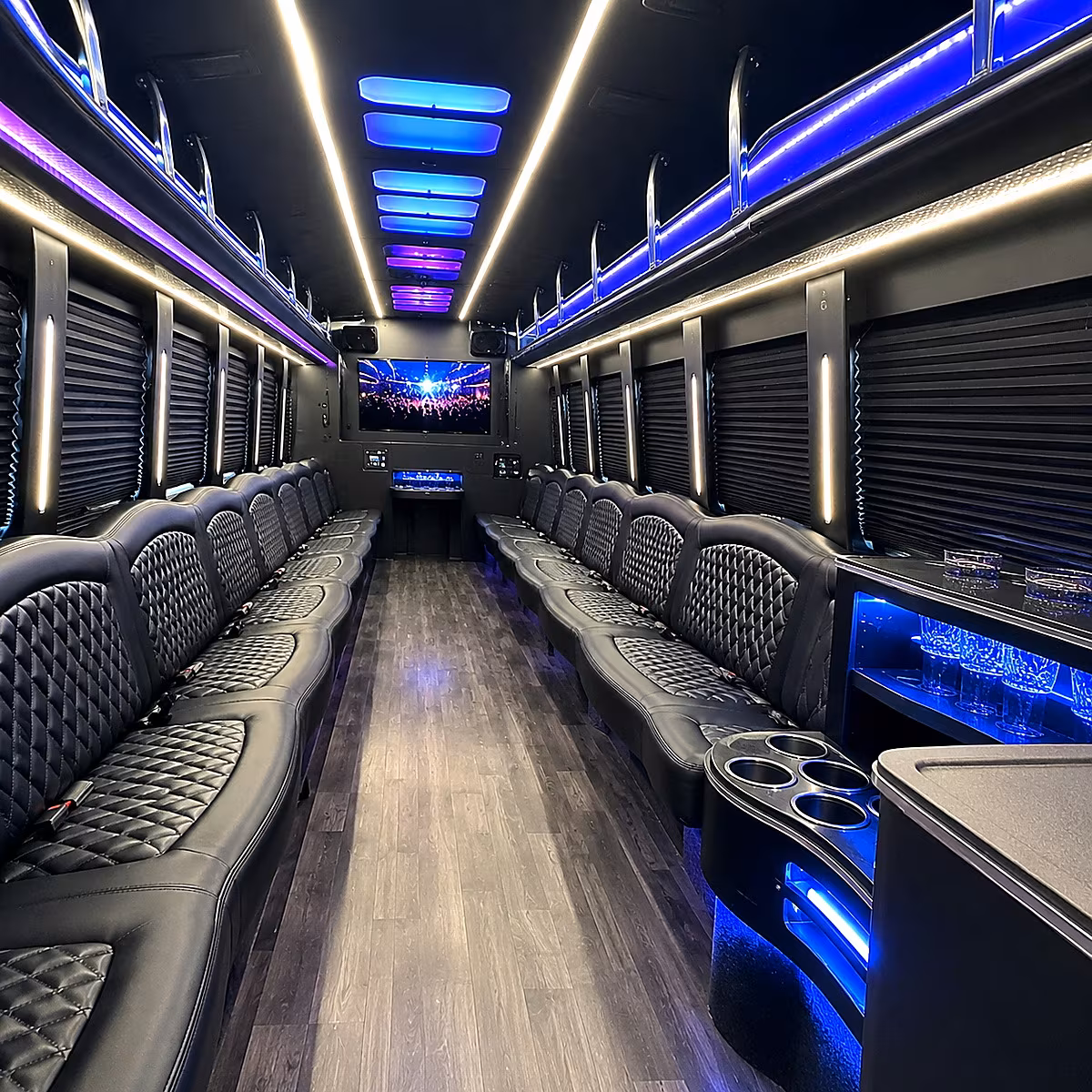 edmond party bus rentals inside
